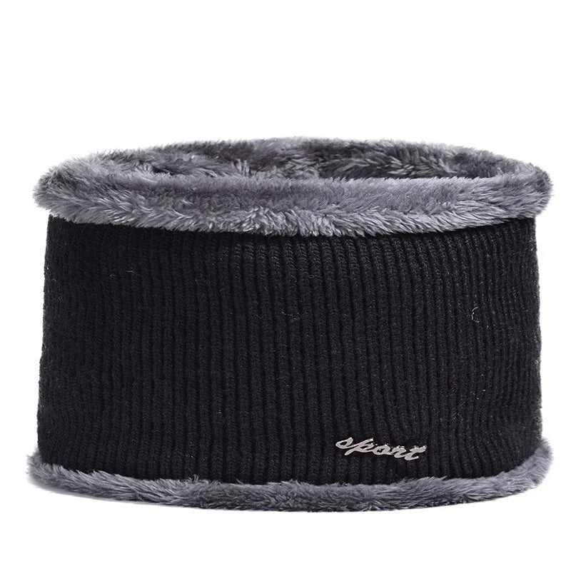 Men's Winter Knit Hat with Ear Protection - FlexNovaFitness