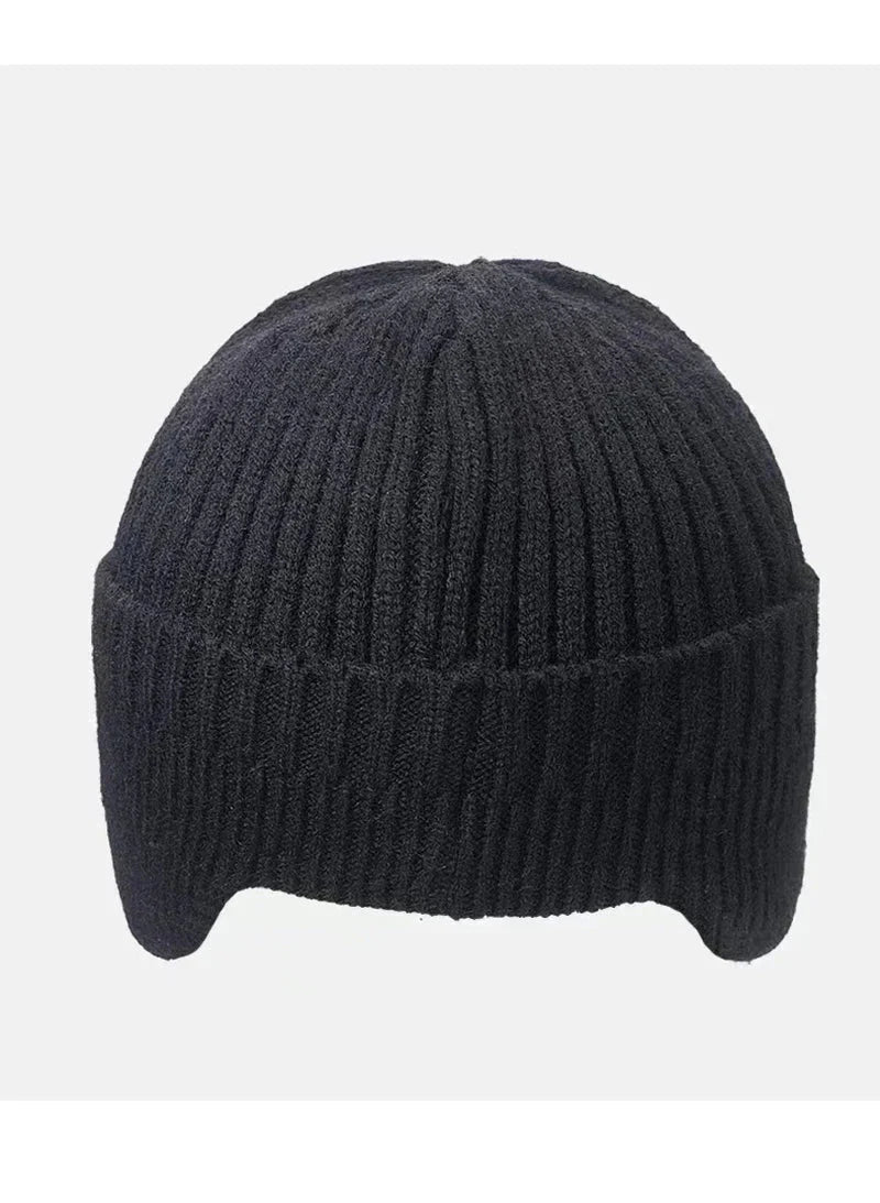 Men's Winter Knit Hat with Ear Protection - FlexNovaFitness