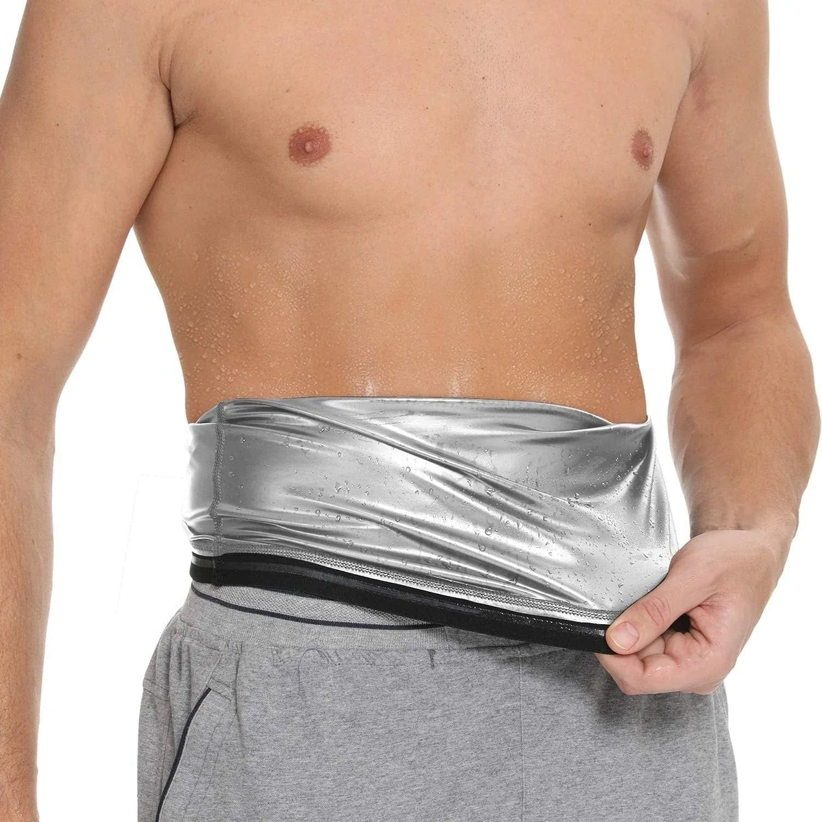 Sauna Waist Trimmer Belt for Men - FlexNovaFitness