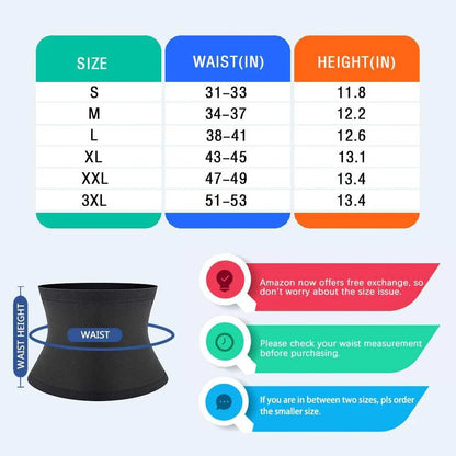 Sauna Waist Trimmer Belt for Men - FlexNovaFitness