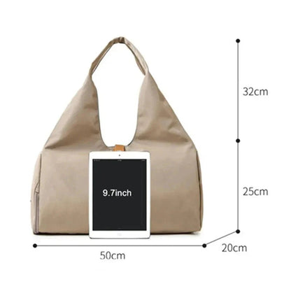 Women's Sports Bag with Shoe Pocket - FlexNovaFitness